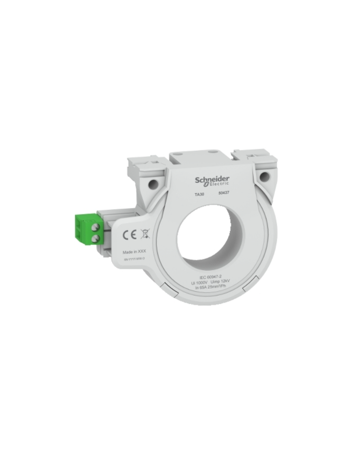 closed toroid A type, for Vigirex and Vigilhom, TA30, inner diameter 30 mm, rated current 65 A
