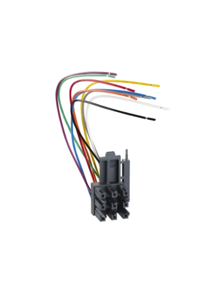 automatic auxiliary connector, moving part, Compact NSX 400/630, for circuit breaker, 1 to 9 wires