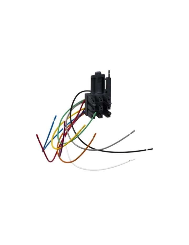 automatic auxiliary connector, moving part, Compact NSX 100/160/250, for circuit breaker, 1 to 9 wires