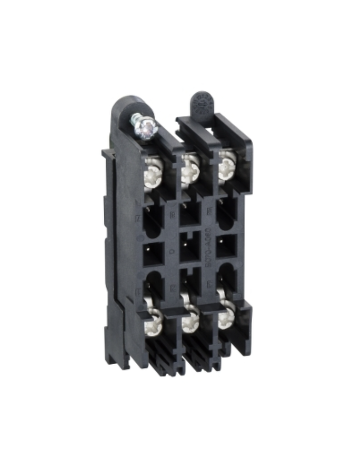 automatic auxiliary connector, fixed part, Compact NSX 100 to 630, for plug-in base, 1 to 9 wires