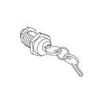 Keylock, EasyPact EXE, 2 keylocks, 1 flat key, assembled