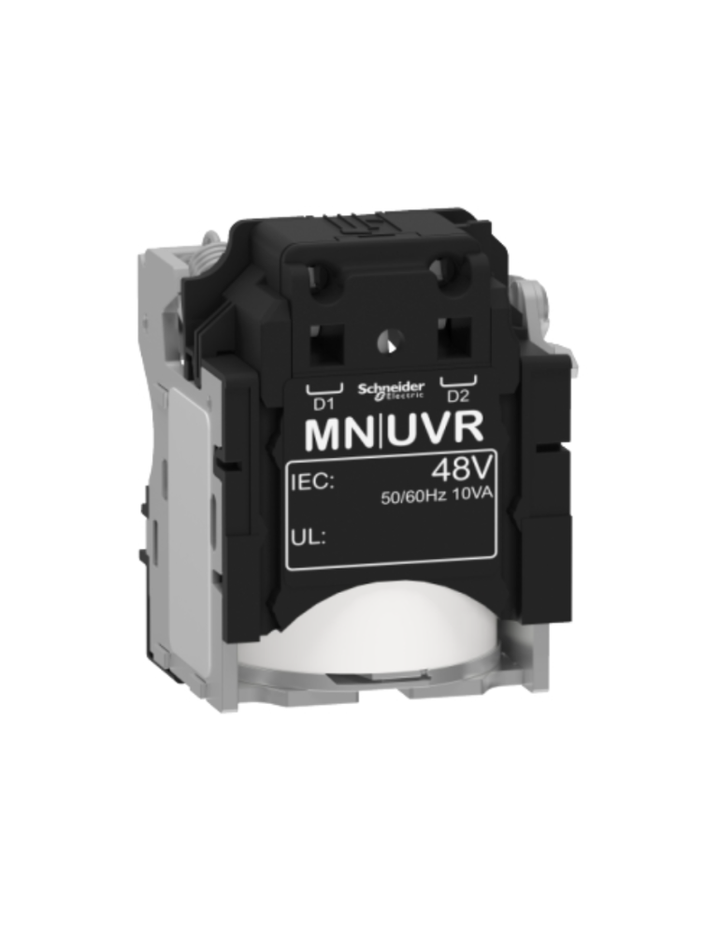 MN undervoltage release, Compact NSX, PowerPact Multistandard, EasyPact CVS, rated voltage 48 VAC 50/60 Hz