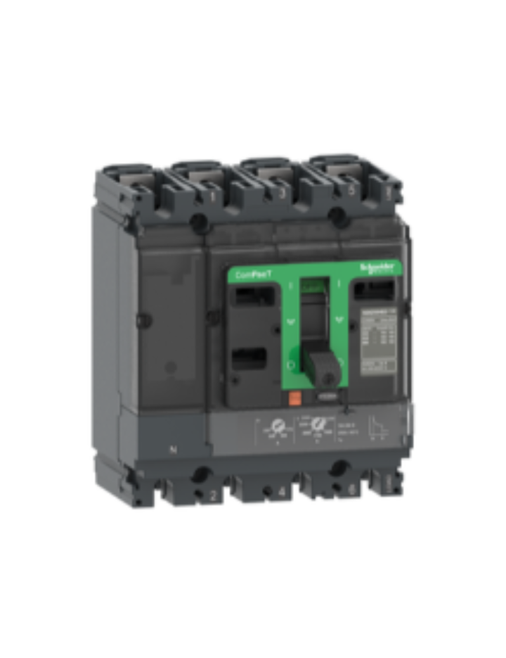Circuit breaker, ComPacT NSX100F, 36kA/415VAC, 4 poles 3D (neutral not protected), TMD trip unit 50A