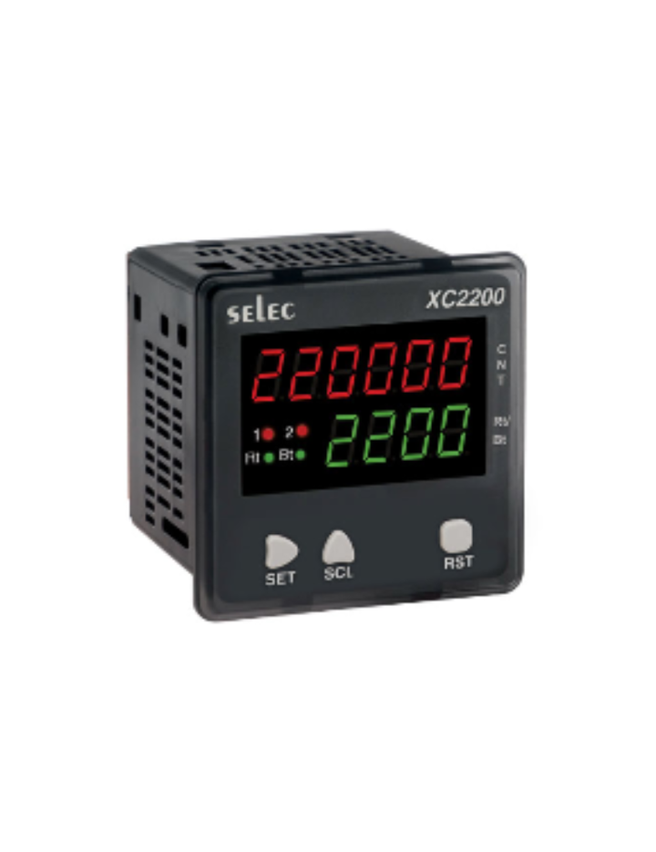 XC2200 DUAL DISPLAY, LED COUNTER + RATE INDICATOR