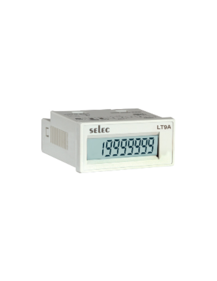 LT945A-V-CE CONTACT/ VOLTAGE INPUT, TIME INTERVAL METER, SELF POWERED