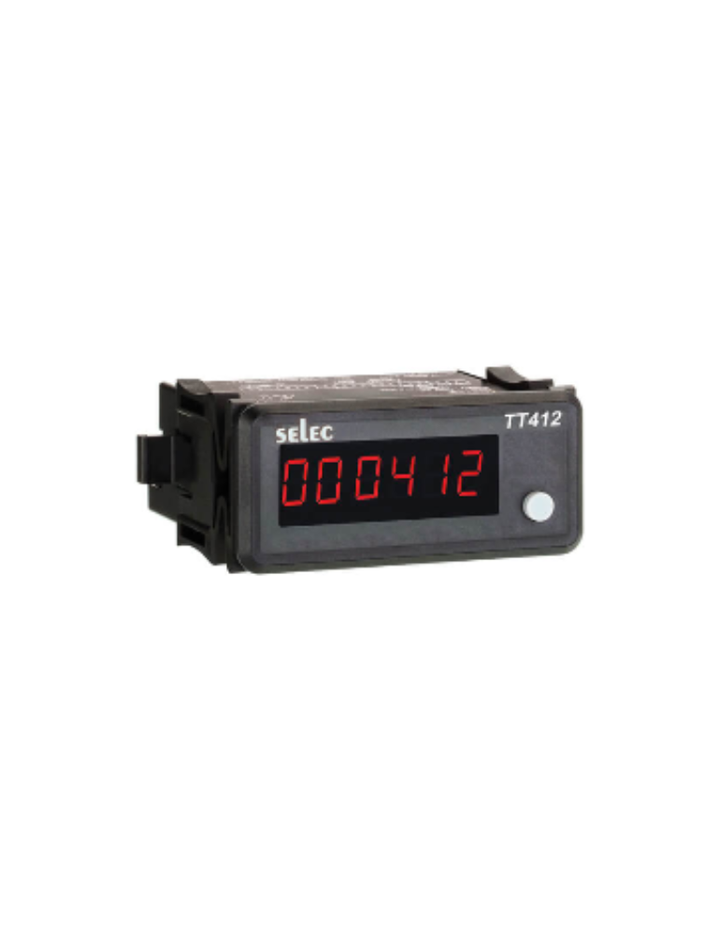 TT412B Time Totaliser, universal supply, 36X72mm