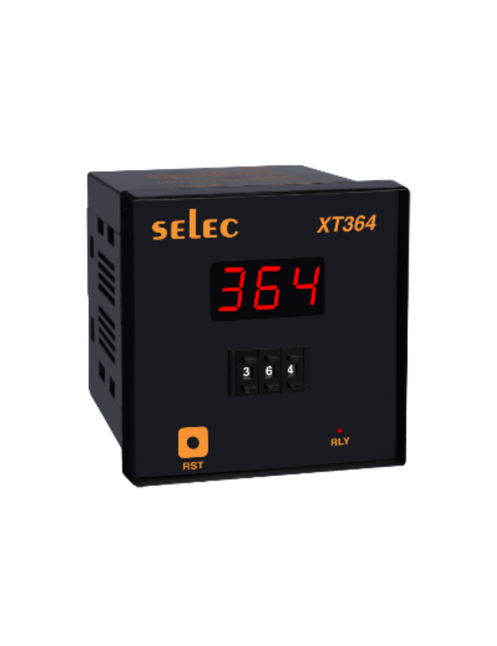 XT364-3. ON DELAY / INTERVAL, 6 TIME RANGES, 96X96MM
