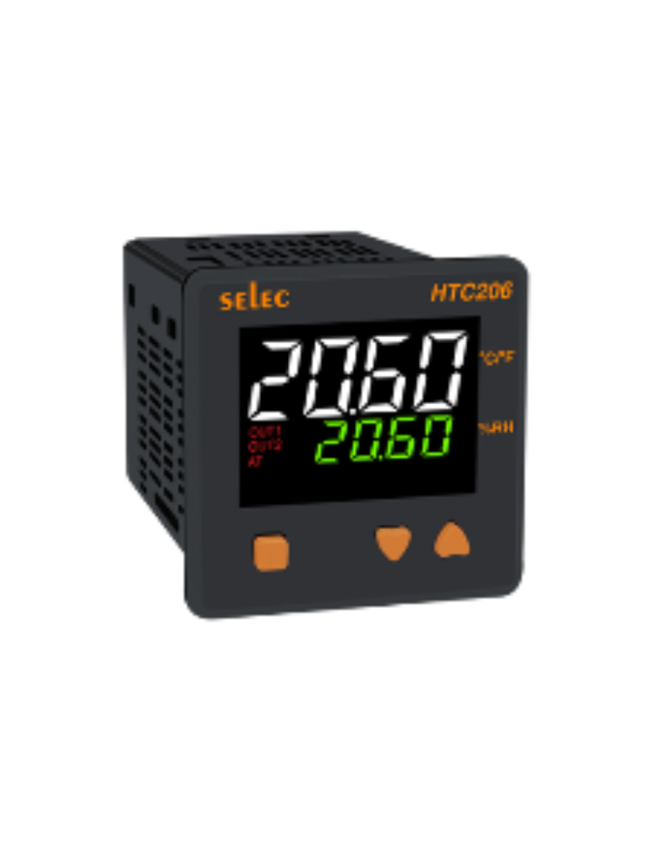 HTC206,. 4 digit dual display Humidity + Temperature controller