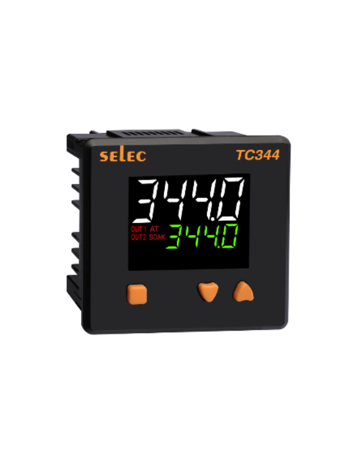 TC344CX, White+Green Display, 2 relay output, 96X96mm