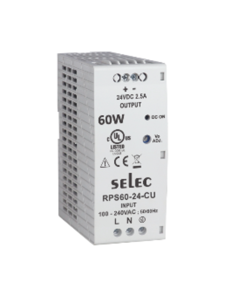 RPS60-48-CU DIN RAIL MOUNT 60W POWER SUPPLY