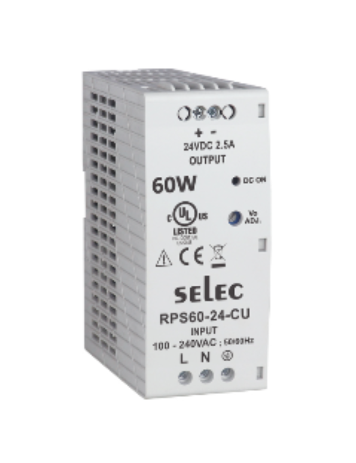 RPS60-24-CU DIN RAIL MOUNT 60W POWER SUPPLY