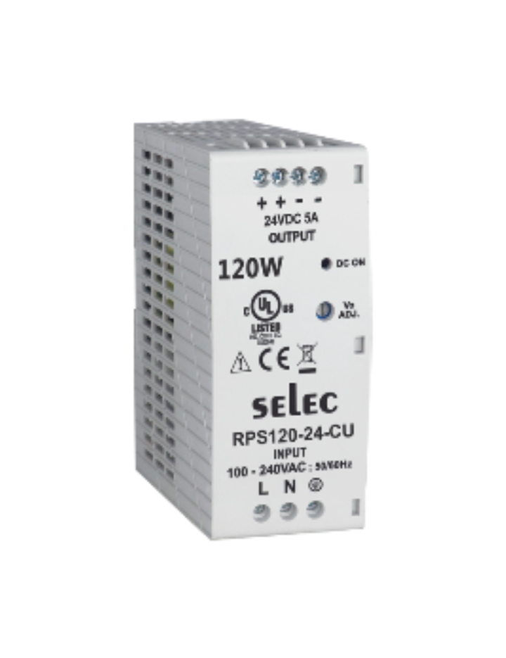 RPS120-24-CU DIN RAIL MOUNT 120W POWER SUPPLY
