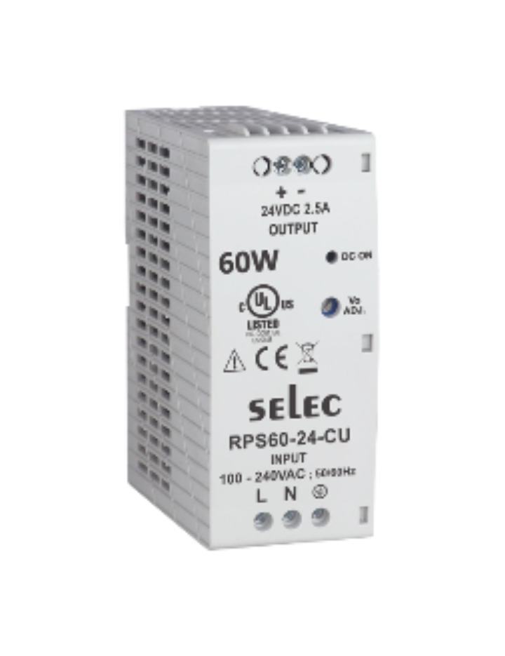 RPS60-24-CU DIN RAIL MOUNT 60W POWER SUPPLY
