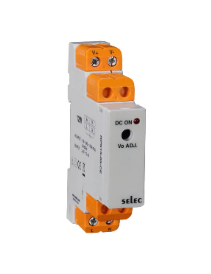 DIN RAIL MOUNT 15W POWER SUPPLY