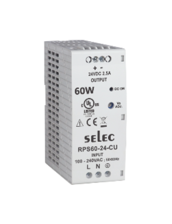 RPS60-12-CE DIN RAIL MOUNT 60W POWER SUPPLY