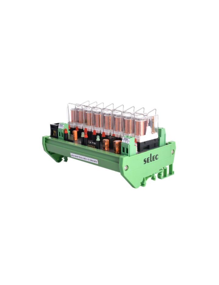 ERLYMD-2-1-S8-1CO-24V-CE-RoHS 8 CHANNEL 1 CHANGEOVER RELAY MODULE