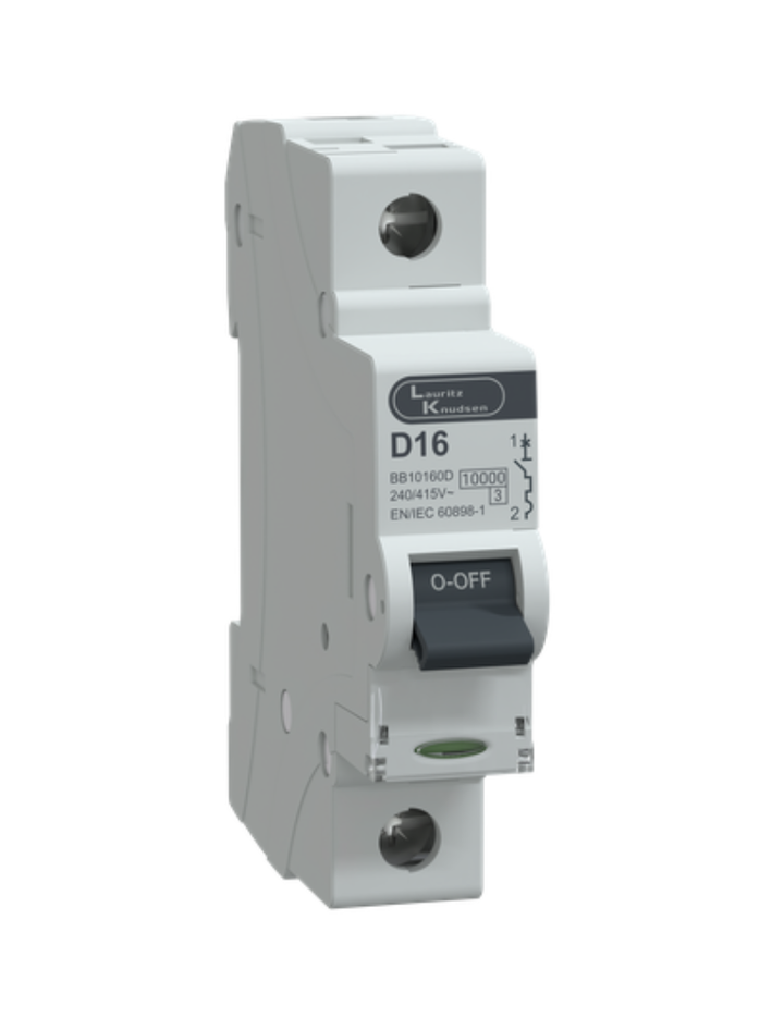 MCB SP 16A D-Curve 10kA