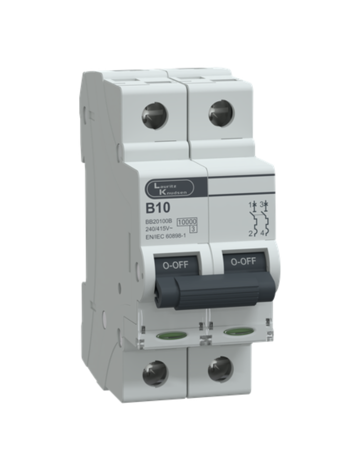 MCB DP 10A B-Curve 10kA