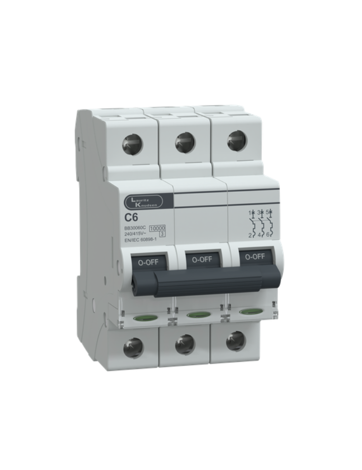 MCB TP 6A C-Curve 10kA