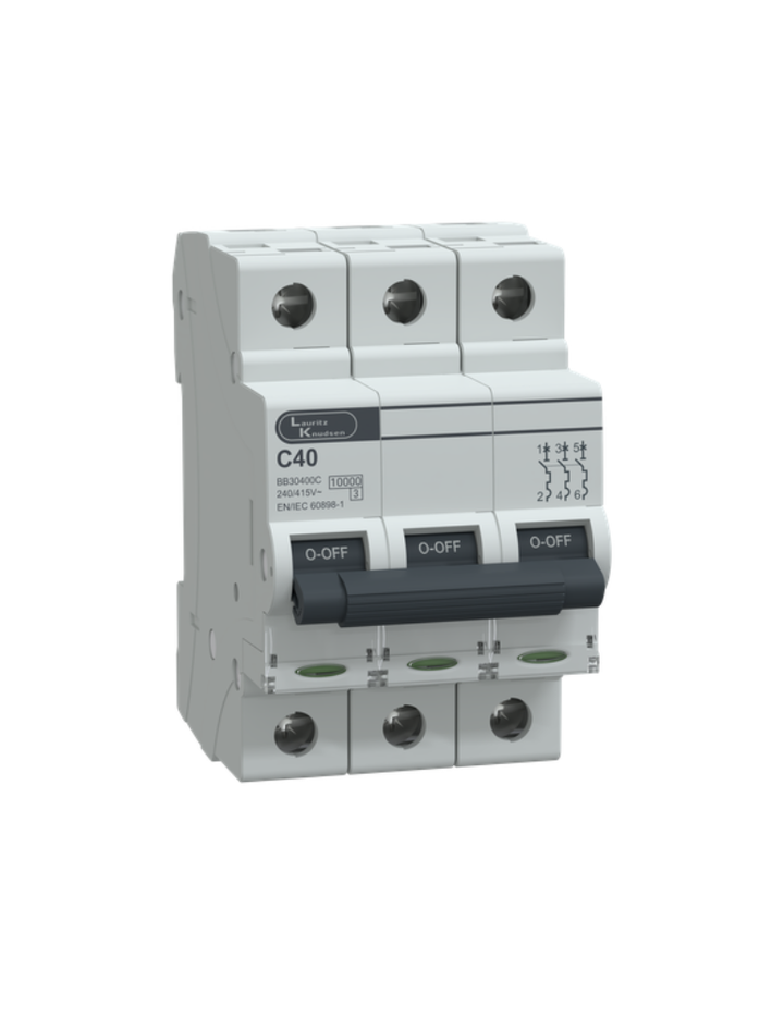 MCB TP 40A C-Curve 10kA