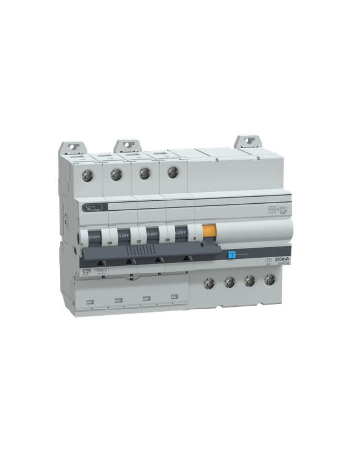 AU-F RCBO - 25A-300mA-Adi - 4P