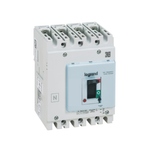 DPX³ 125 HP thermal magnetic release circuit breaker, 4 poles 125A with earth leakage module , breaking capacity 50kA