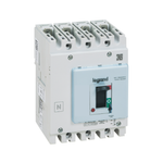DPX³ 125 HP thermal magnetic release circuit breaker, 4 poles 40A with earth leakage module , breaking capacity 36kA