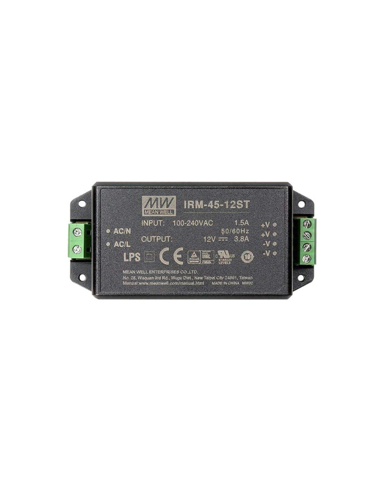 MEAN WELL IRM-45-12 12V 3.8A 45W Single Output AC-DC Encapsulated Power Supply PCB mounting Style
