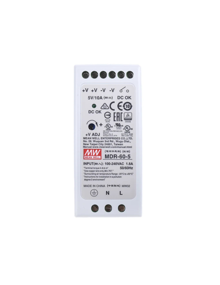 MEAN WELL  5V 60W 12A meanwell Industrial DIN Rail Power Supply MDR-60
