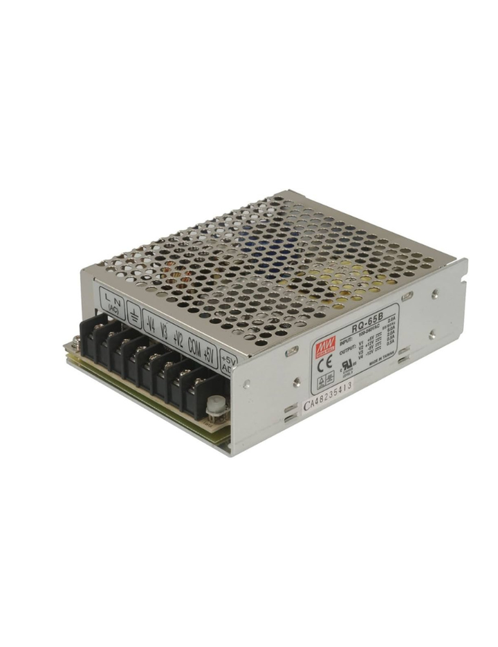 MEAN WELL RQ-65B 62.5W AC-DC Power Supply Quad Output +5V/6 Amp